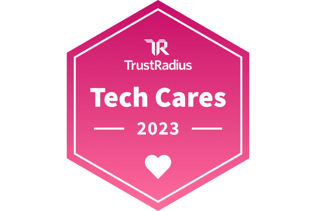 TrustRadius Tech Cares 2023 Award